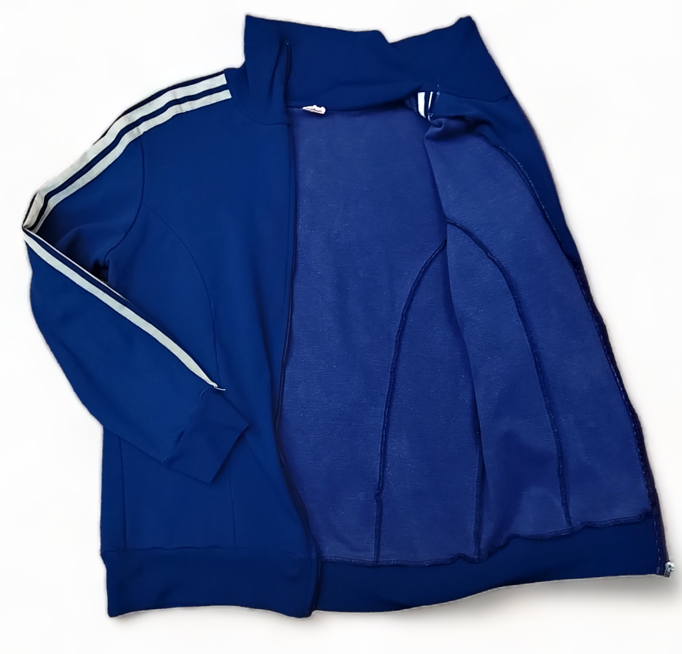 Vintage Adidas Windbreaker Mens Medium Blue Zip Up