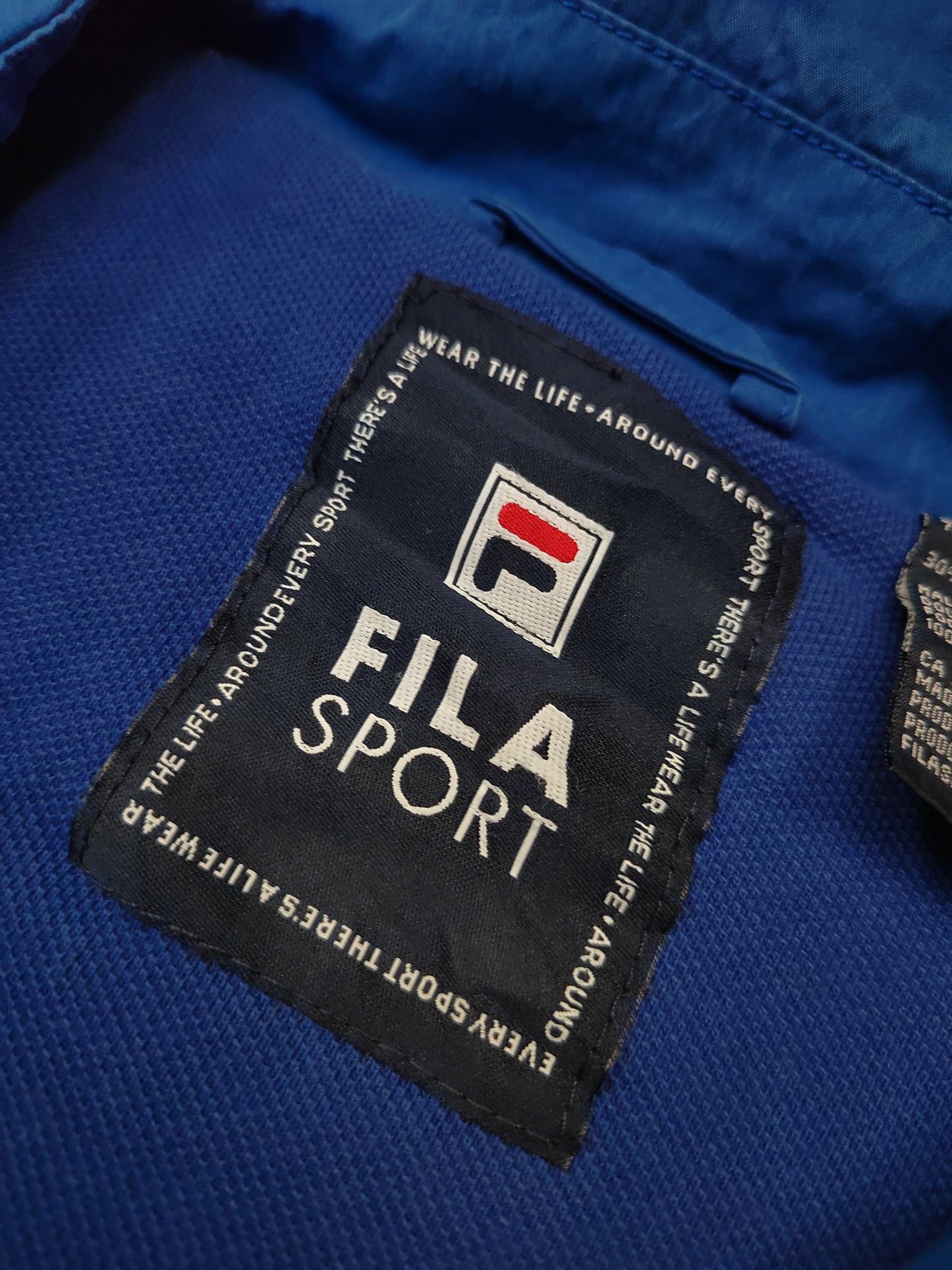 Fila Sport Jacket Men’s 2XL Blue Zip Up Baggy Vintage