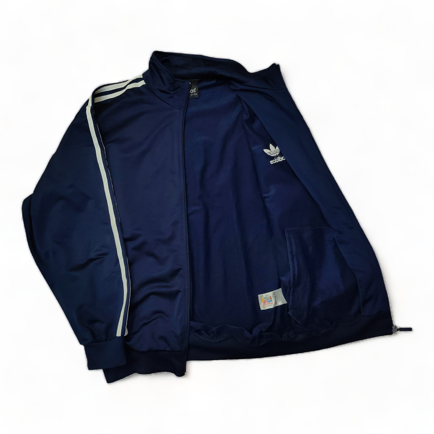 Adidas Track Top Mens Medium Blue Zip Up