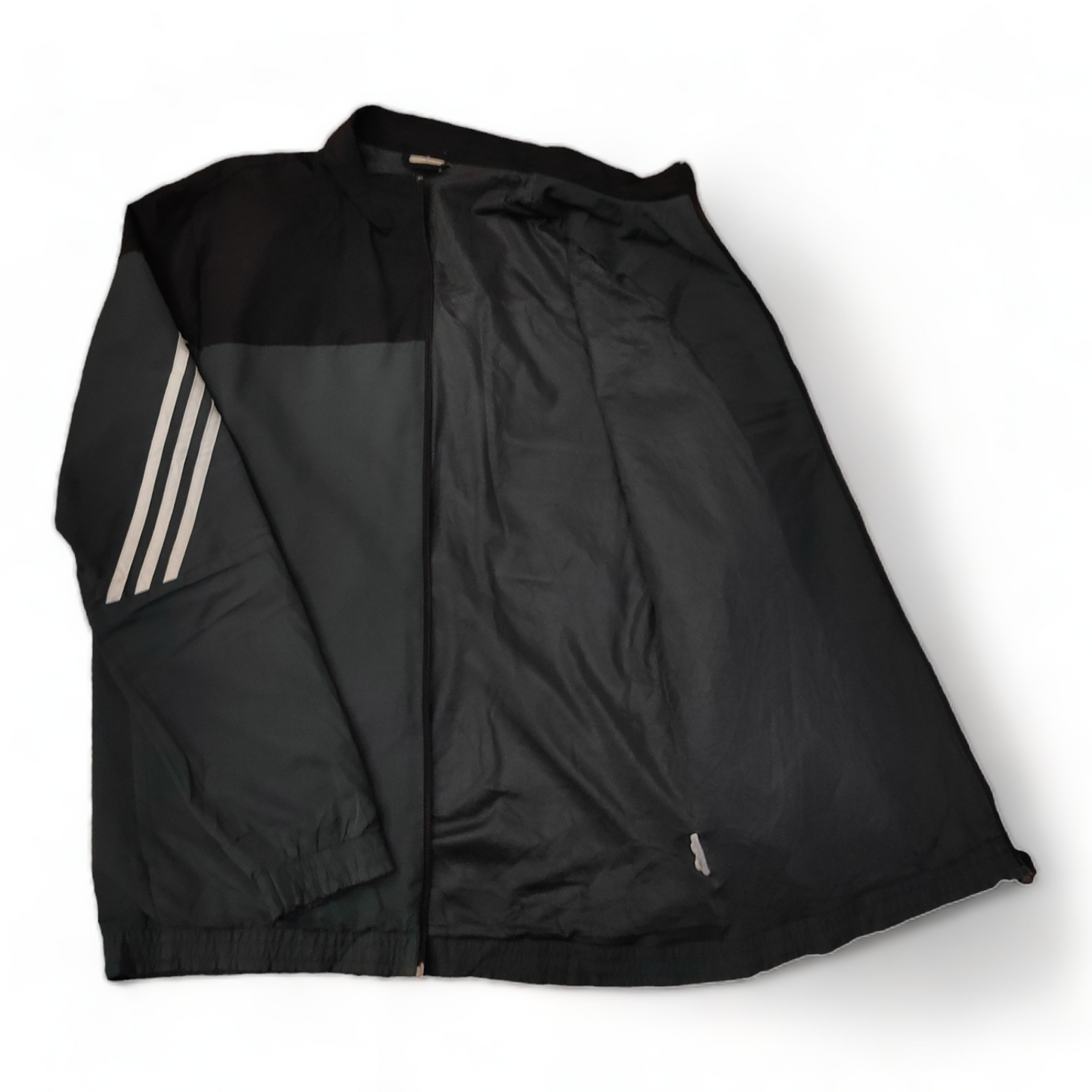 Adidas Windbreaker Men’s Medium Grey Zip Up