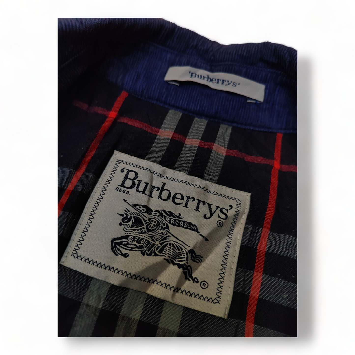 Burberry Quilted Jacket Men’s Extra Large Blue – XL