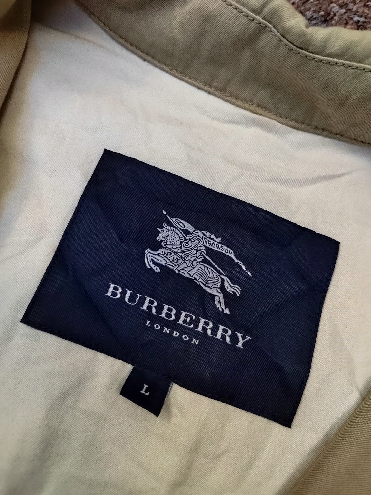 Burberry London Jacket Mens Large Beige