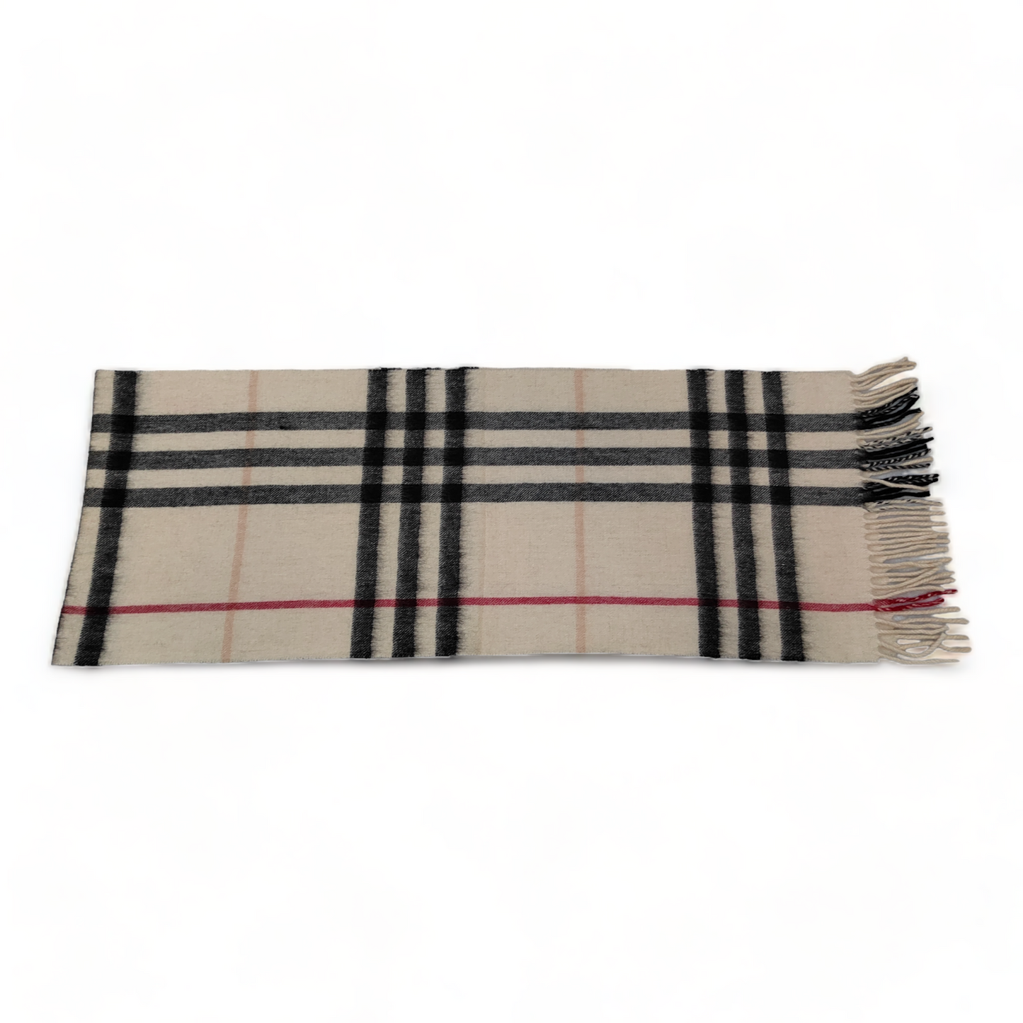 Burberry Scarf Cashmere Nova Check Cream  London Made In England