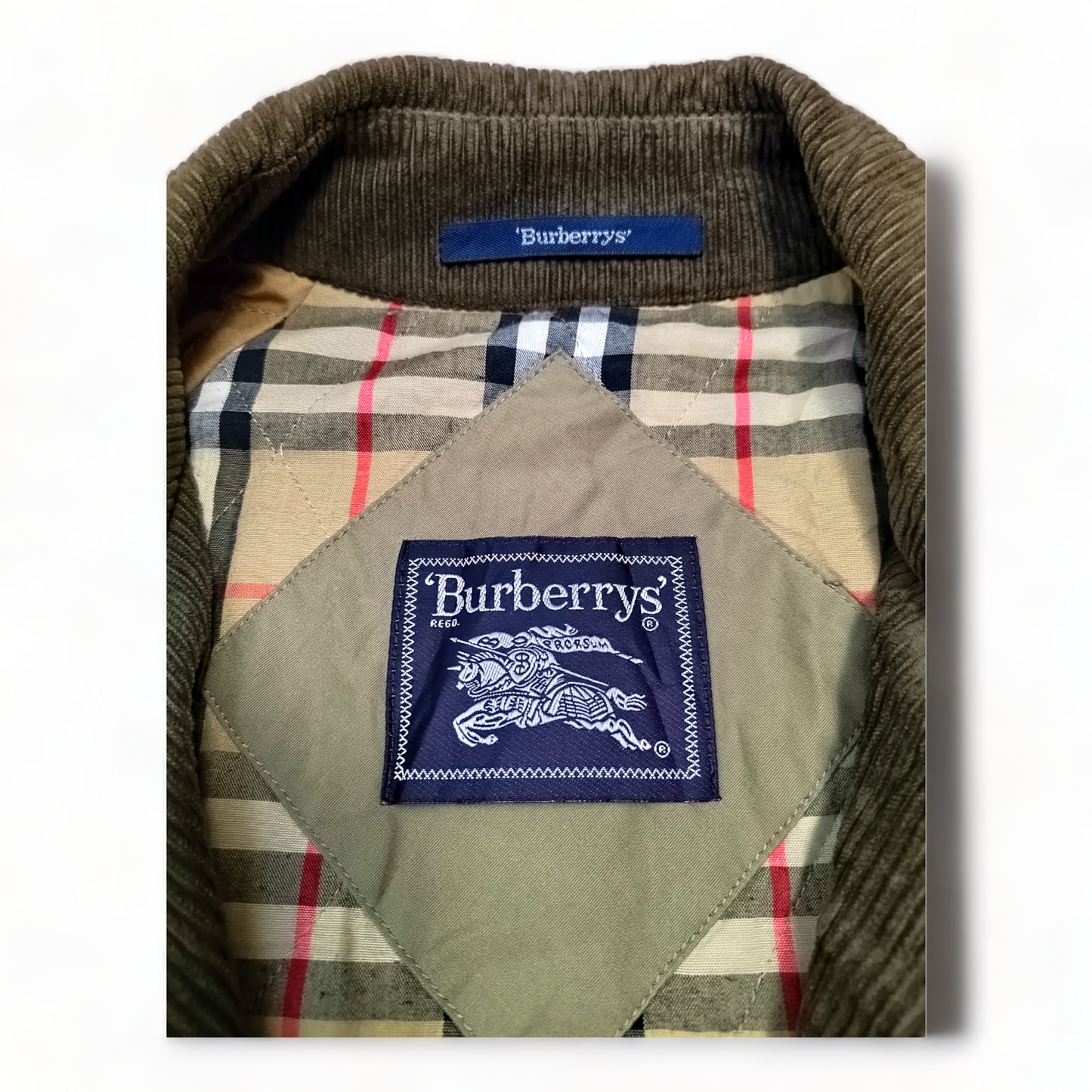 Burberrys Coat Men’s 2XL Beige Nova Check Lined