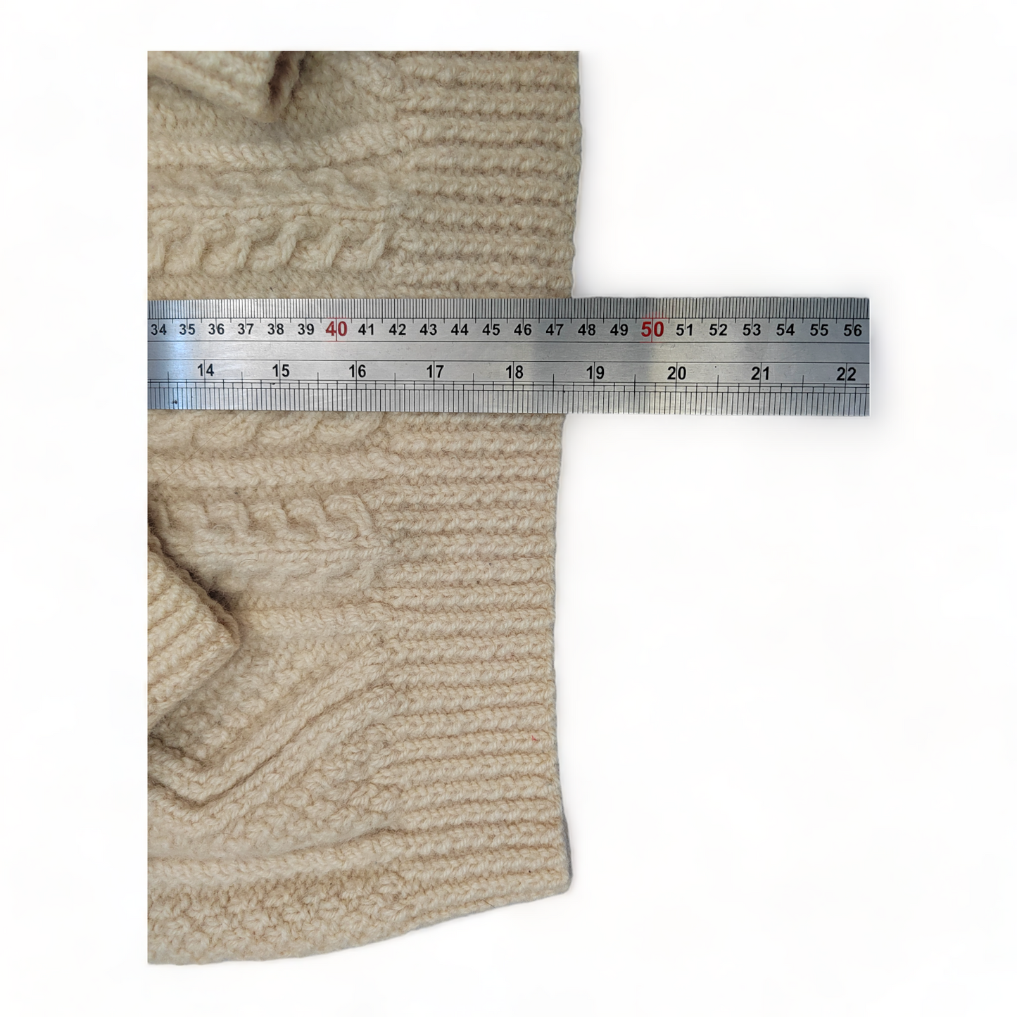 Uist Isles Knitted Jumper Women’s Size 4 Beige Pure New Wool