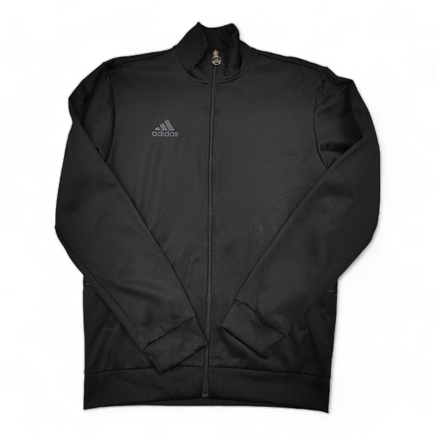 Adidas Track Top Men’s Medium Black Zip Up