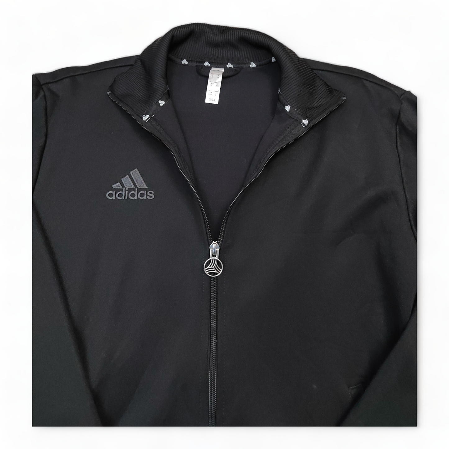 Adidas Track Top Men’s Medium Black Zip Up