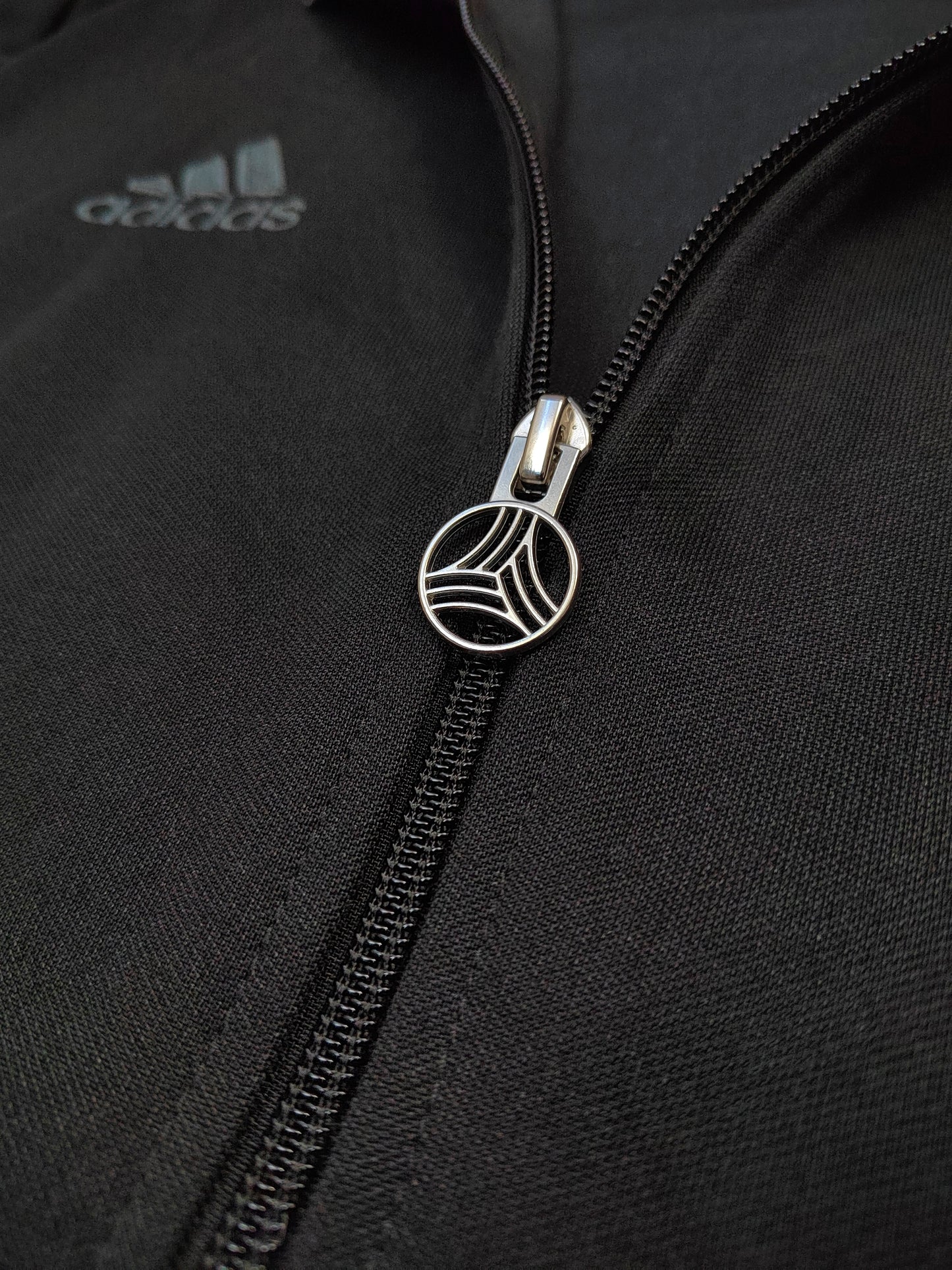 Adidas Track Top Men’s Medium Black Zip Up