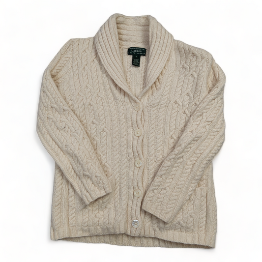 Ralph Lauren Wool Cardigan Women’s Small Beige Knit