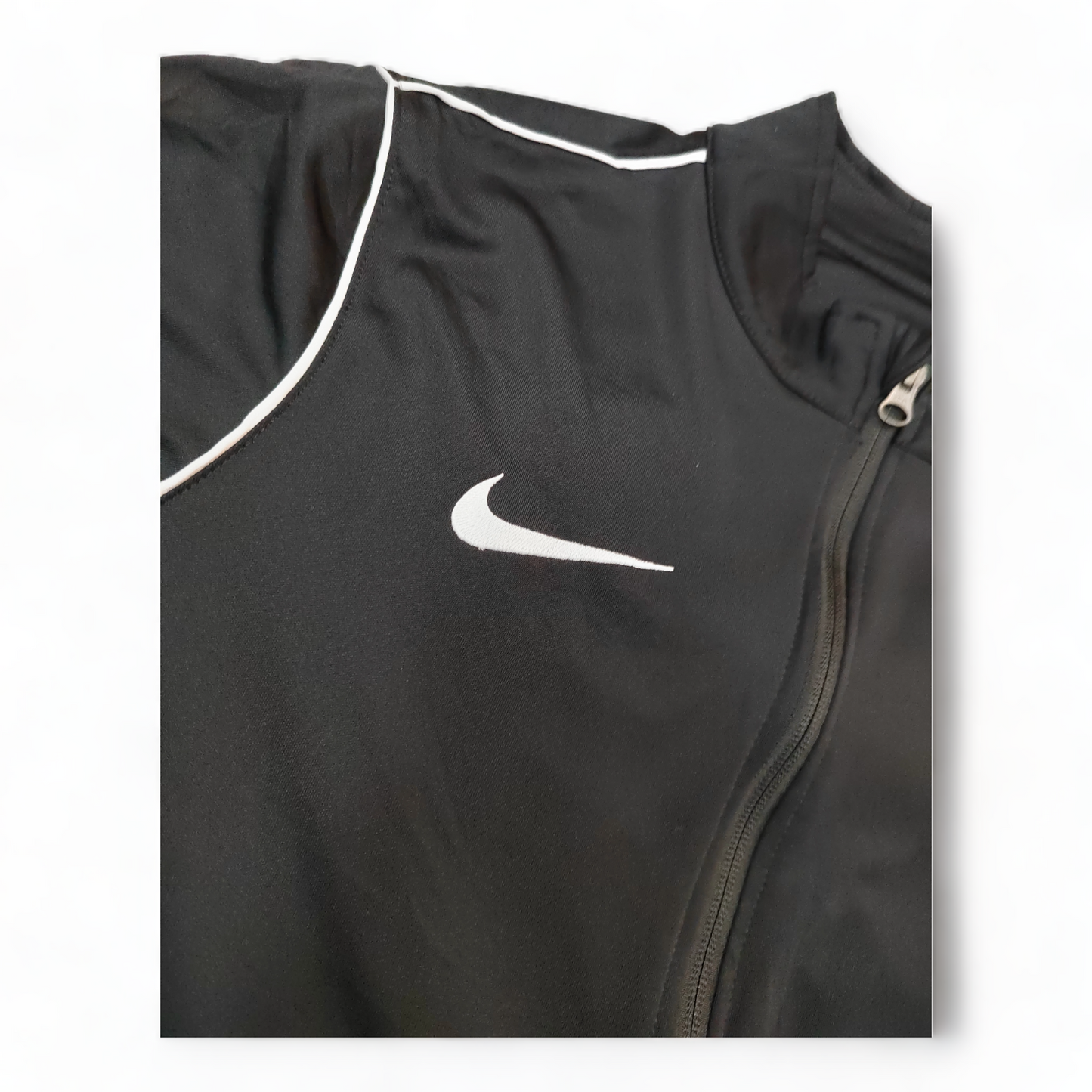 Nike Track Top Men’s Large Black Dri-Fit Slim Zip Up