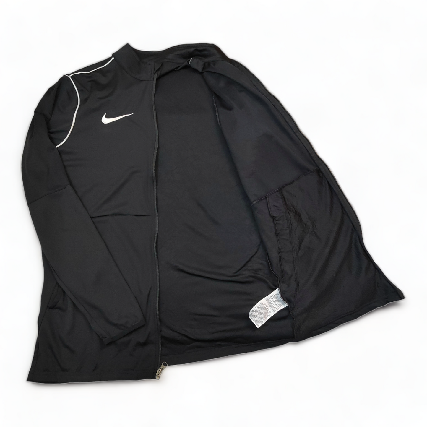 Nike Track Top Men’s Large Black Dri-Fit Slim Zip Up