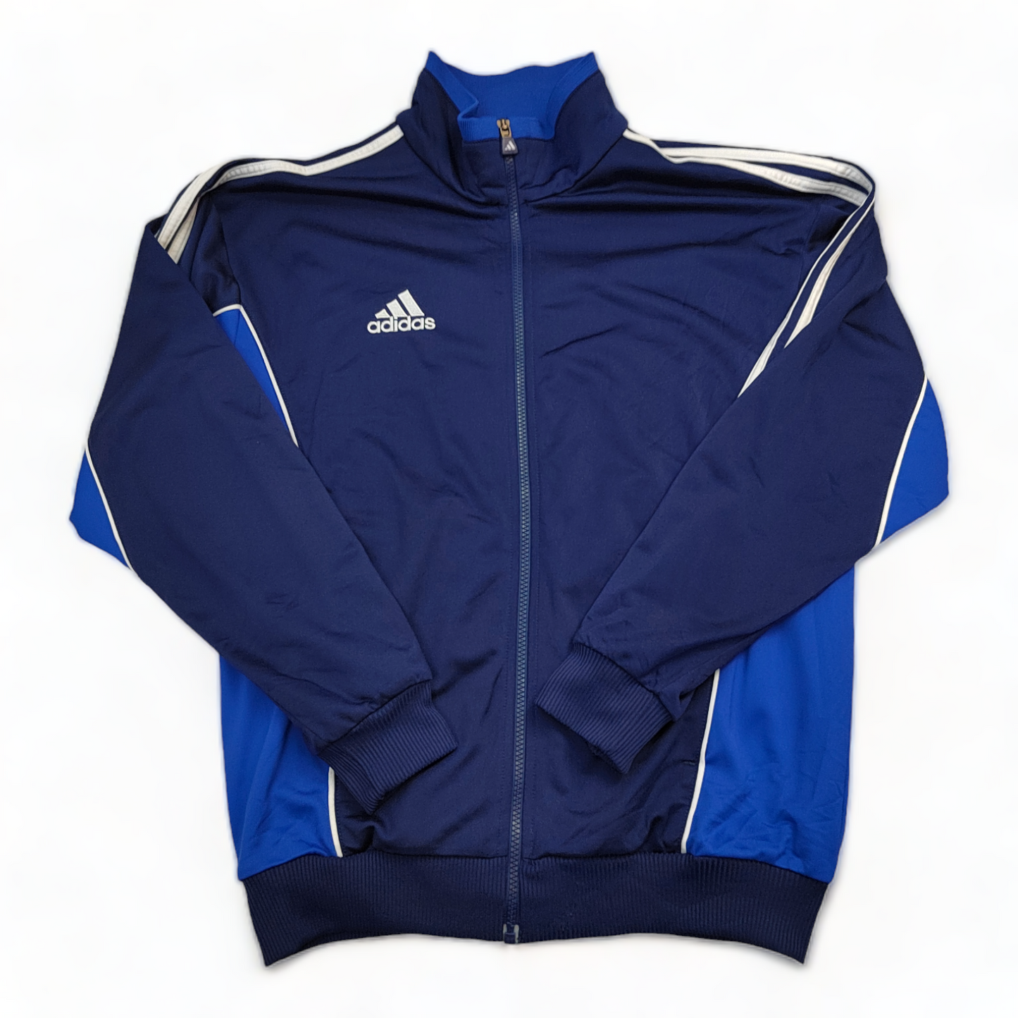 Adidas Track Top Men’s Medium Blue Zip Up