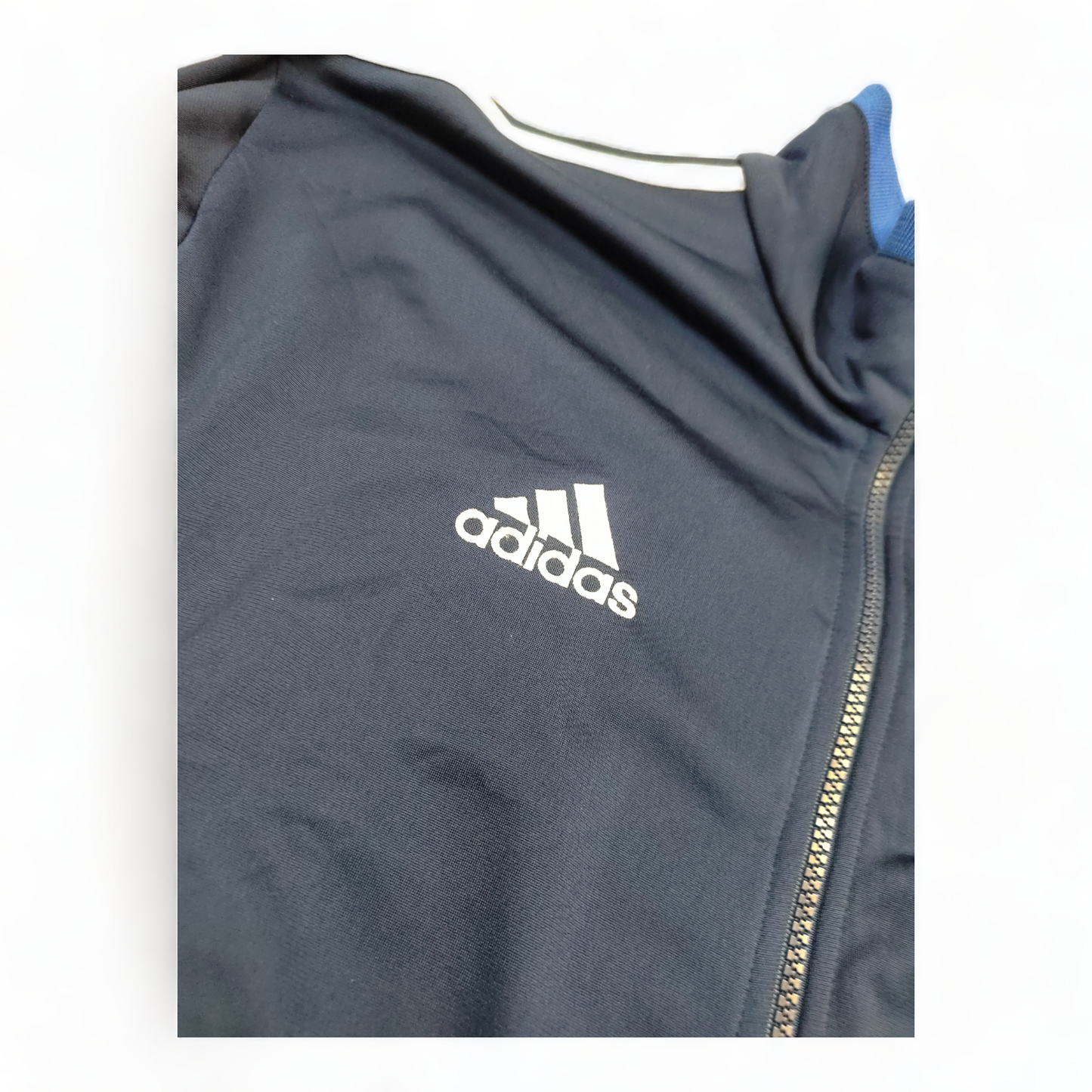 Adidas Track Top Men’s Medium Blue Zip Up