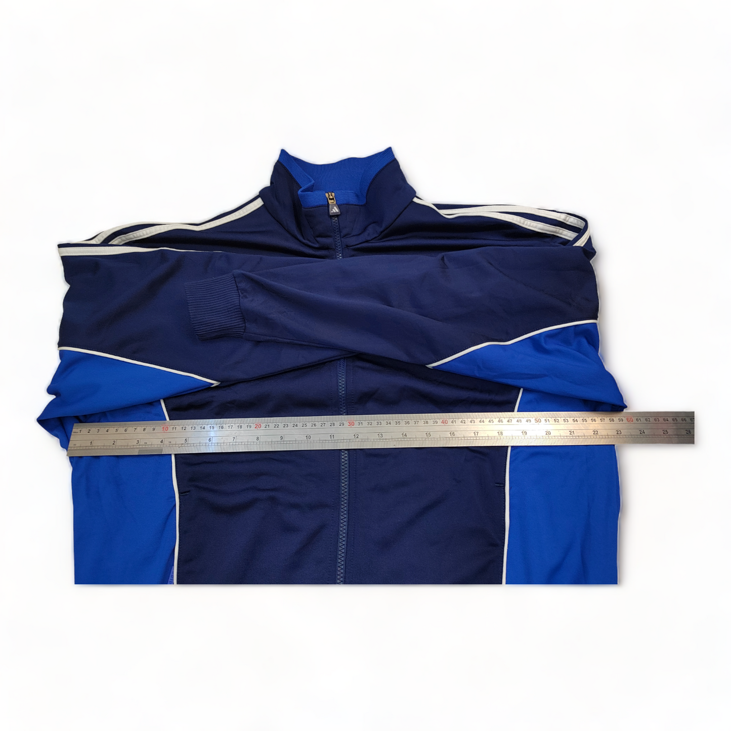 Adidas Track Top Men’s Medium Blue Zip Up