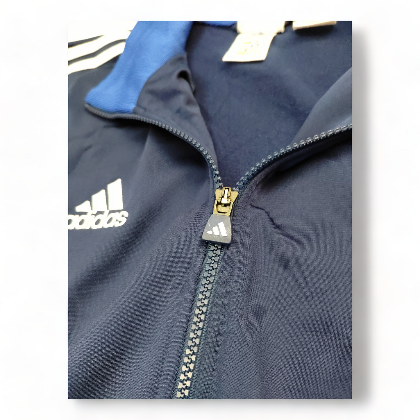 Adidas Track Top Men’s Medium Blue Zip Up