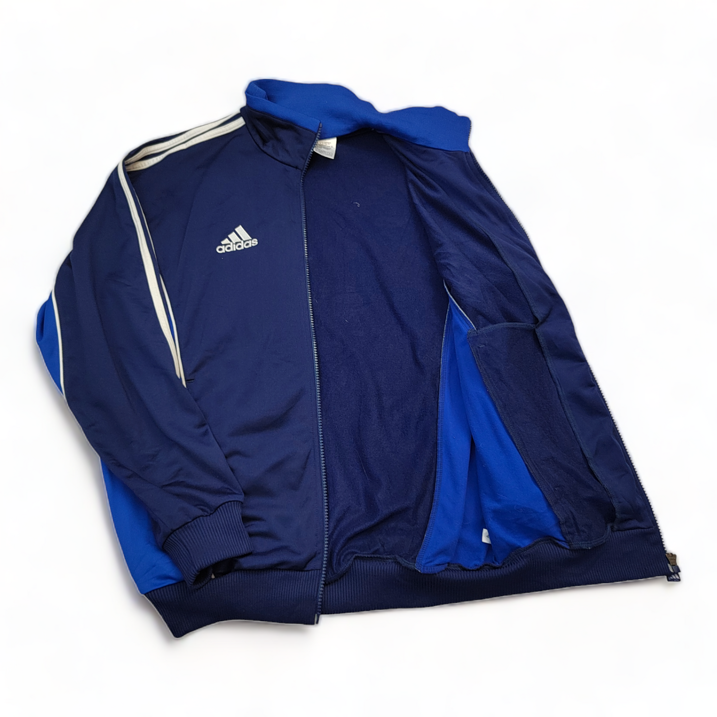 Adidas Track Top Men’s Medium Blue Zip Up