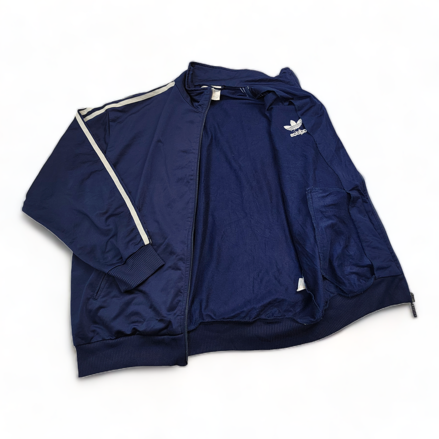 Adidas Track Top Men’s Medium Blue Zip Up Classic – 90s Vintage