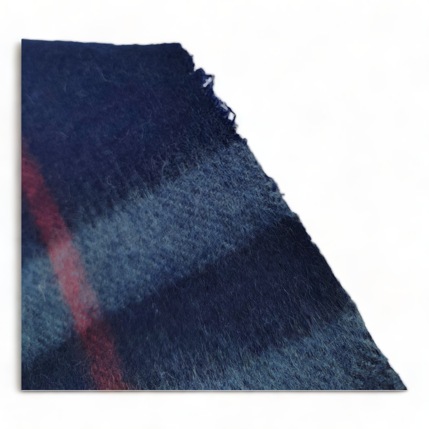 Burberry Scarf Cashmere Nova Check Blue London Made In Scotland