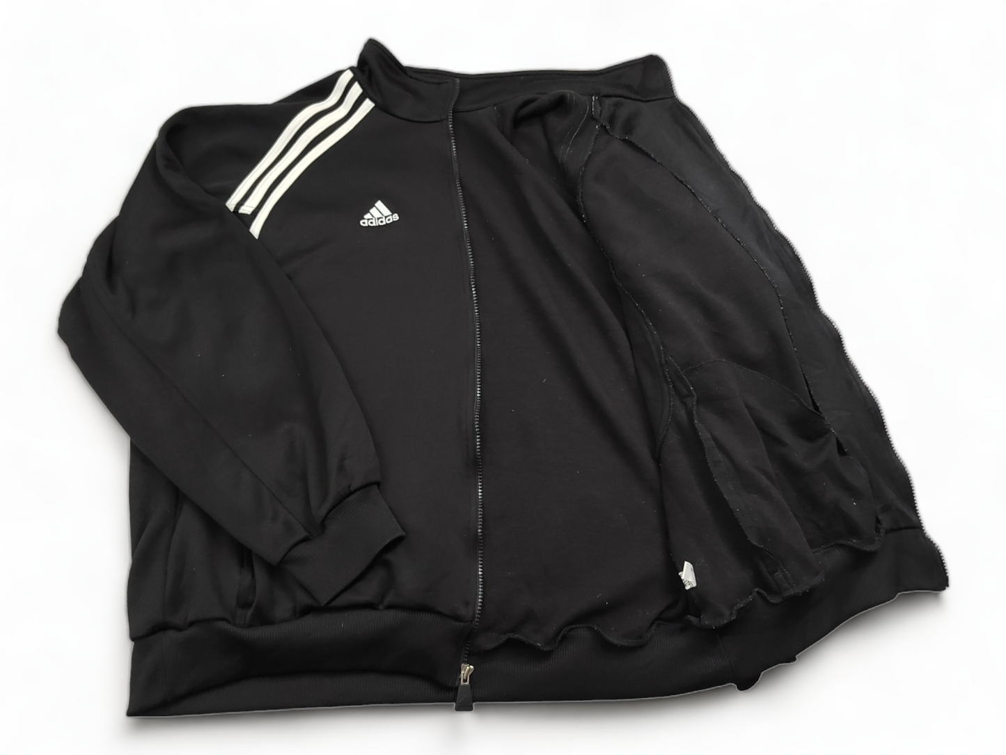 Adidas Track Top Men’s 2XL Black L C Football Zip Up