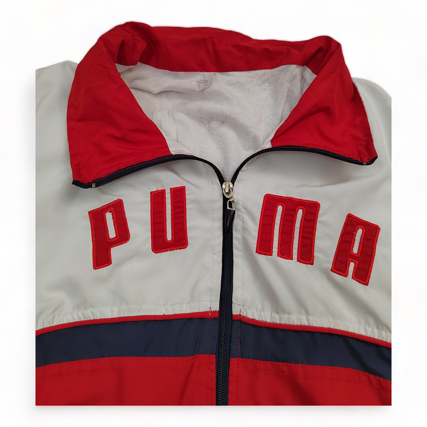 Vintage Puma Windbreaker Men’s Extra Large Red Zip Up Classic XL