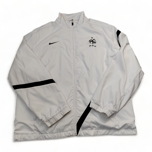 Nike Windbreaker Men’s 2XL White FFF Football Zip Up