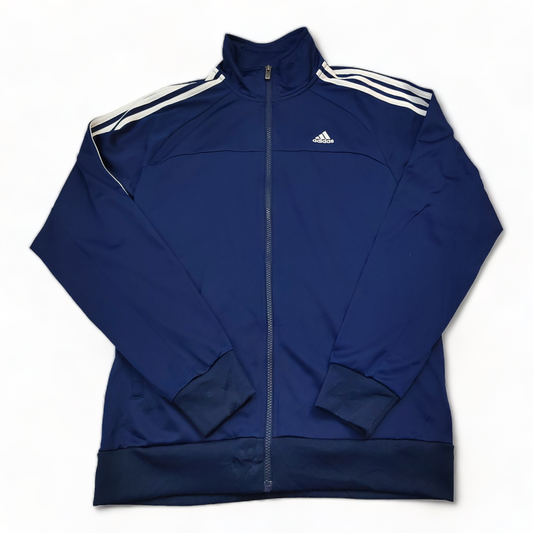 Adidas Track Top Men’s Small Blue Zip Up Classic Climalite