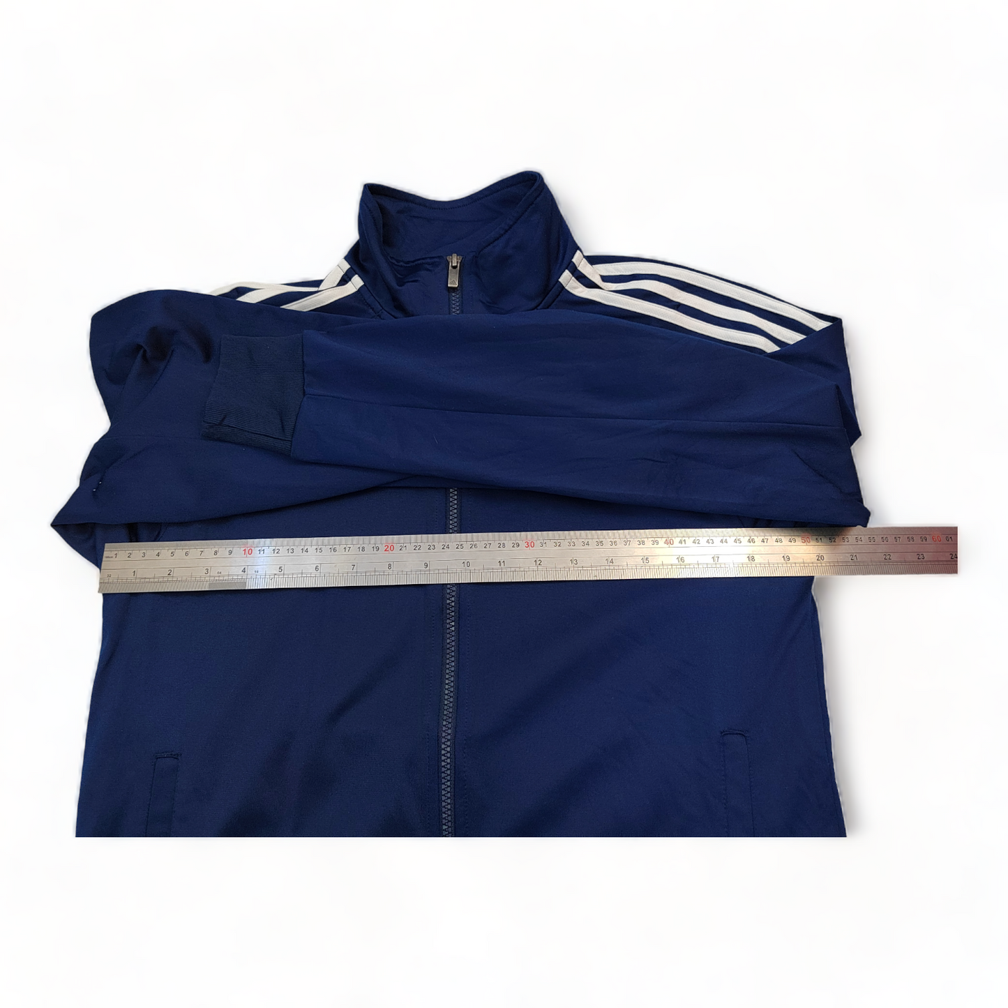 Adidas Track Top Men’s Small Blue Zip Up Classic Climalite