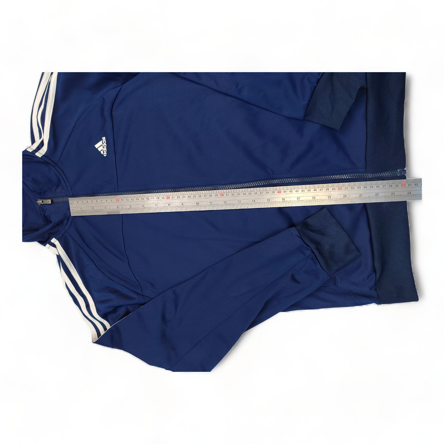 Adidas Track Top Men’s Small Blue Zip Up Classic Climalite