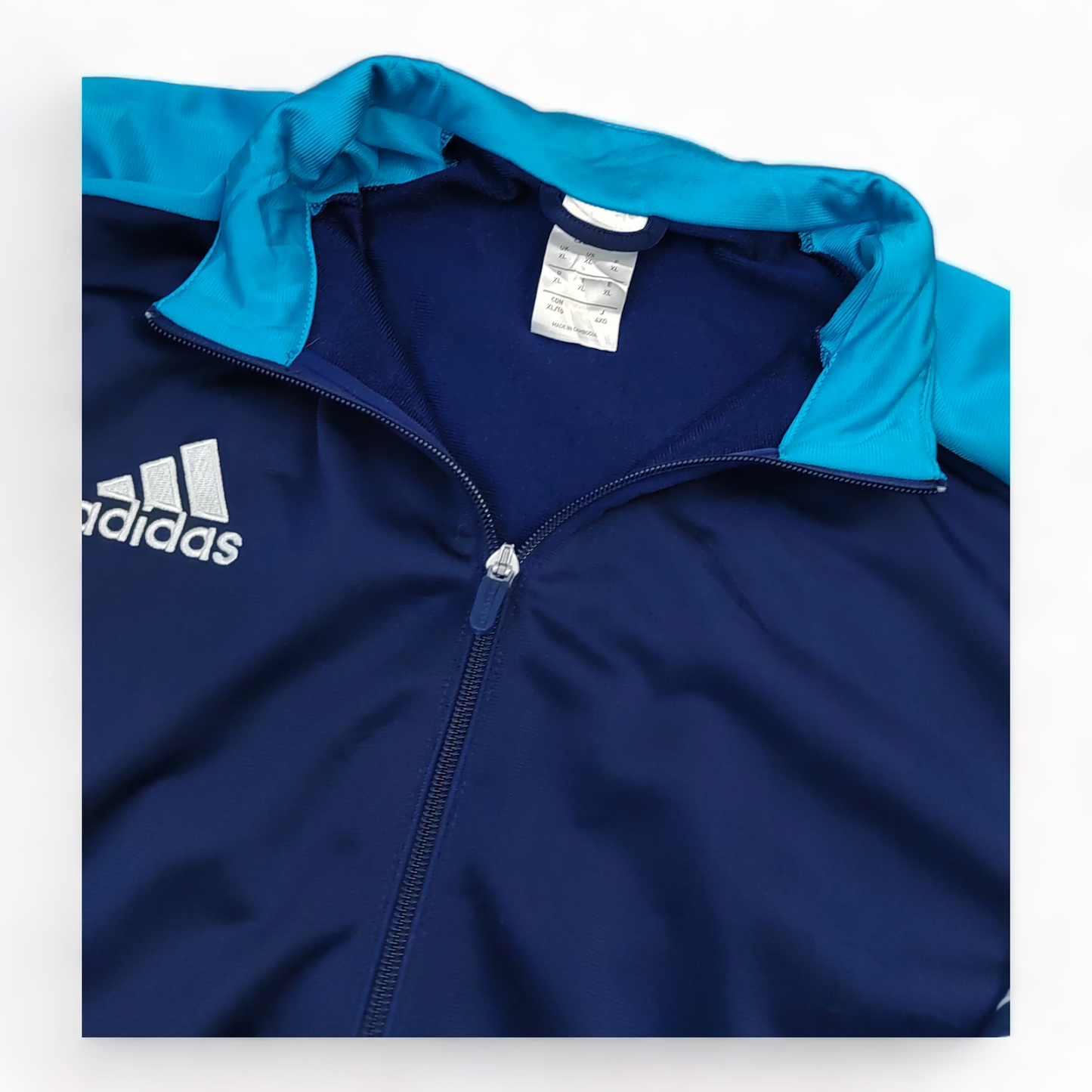 Adidas Track Top Men’s XL Blue Jumper Zip Up Extra Large