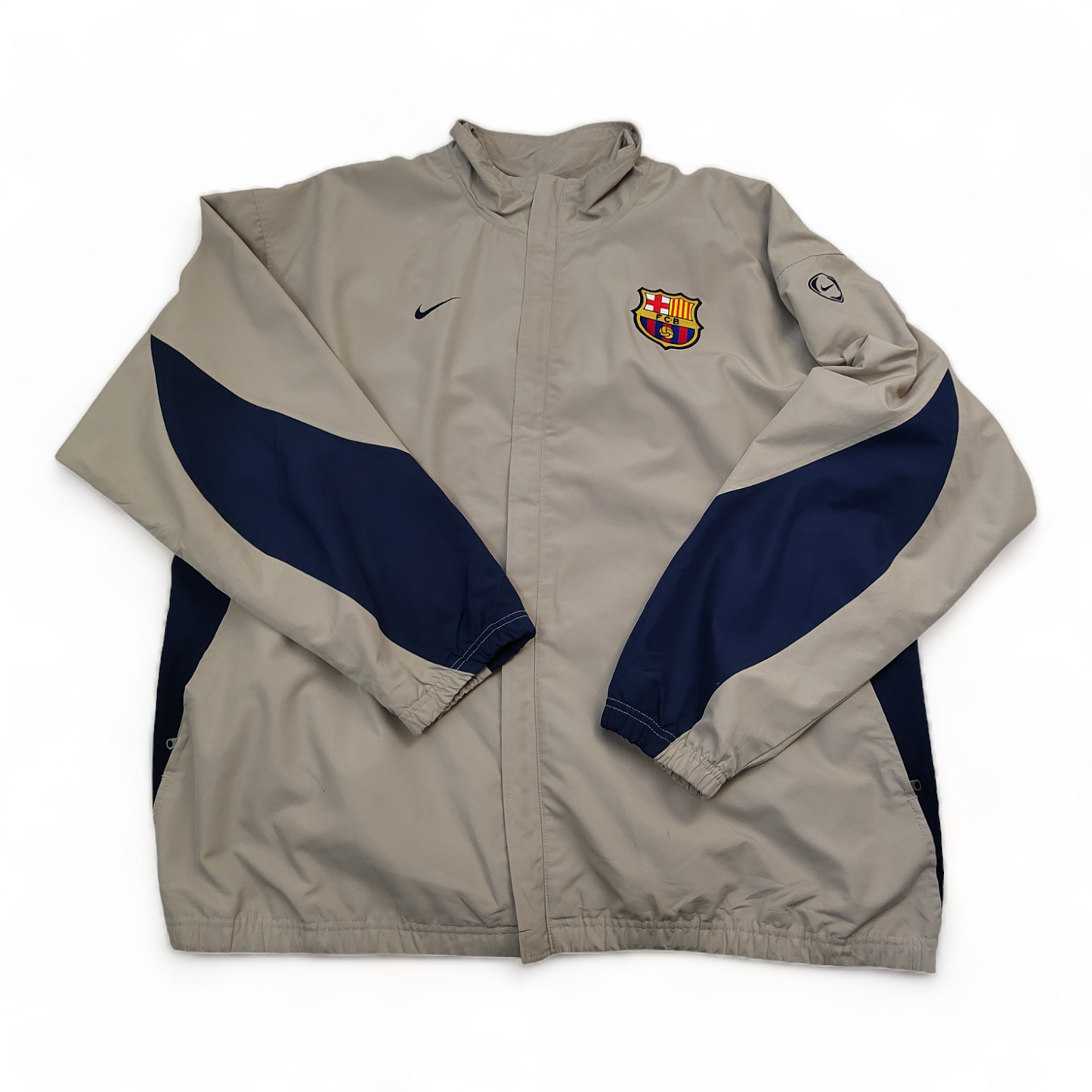 Nike Windbreaker Men’s 2XL Beige FC Barcelona