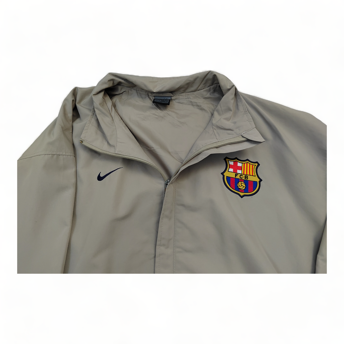 Nike Windbreaker Men’s 2XL Beige FC Barcelona