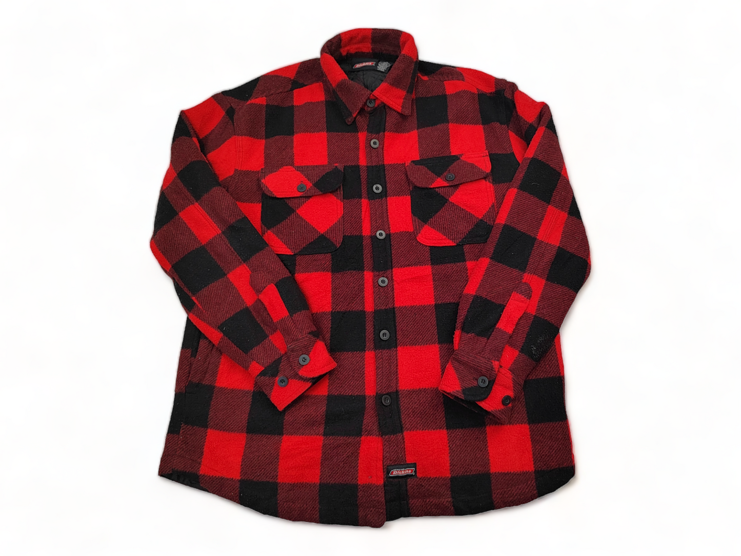 Dickies Jumper Men’s Large Red Checked Button Up