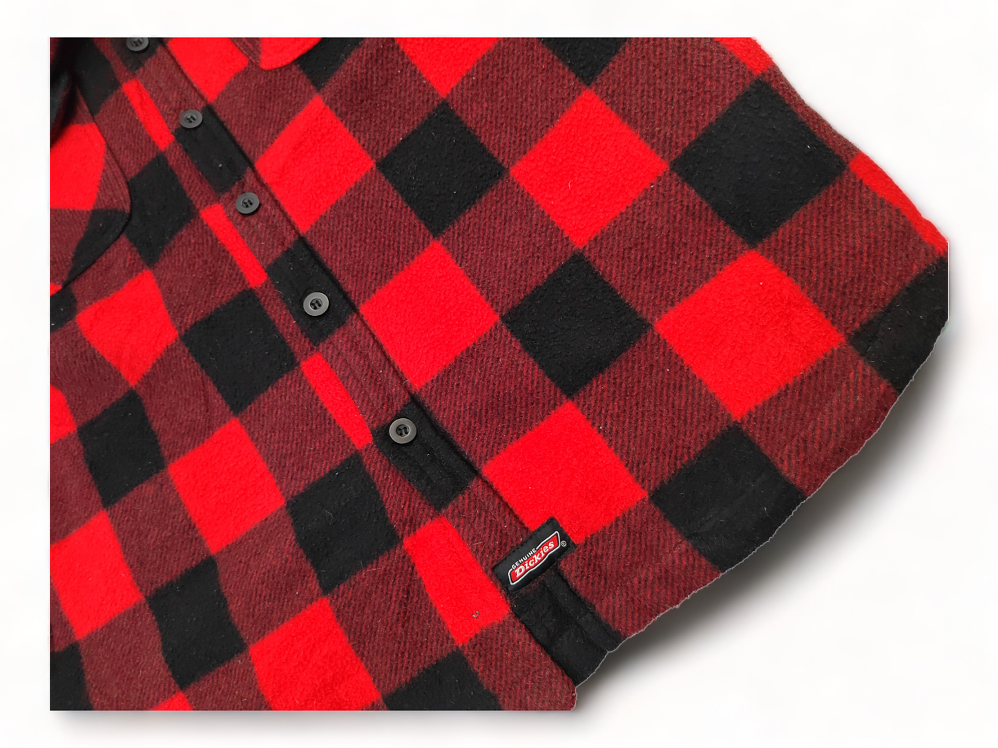 Dickies Jumper Men’s Large Red Checked Button Up