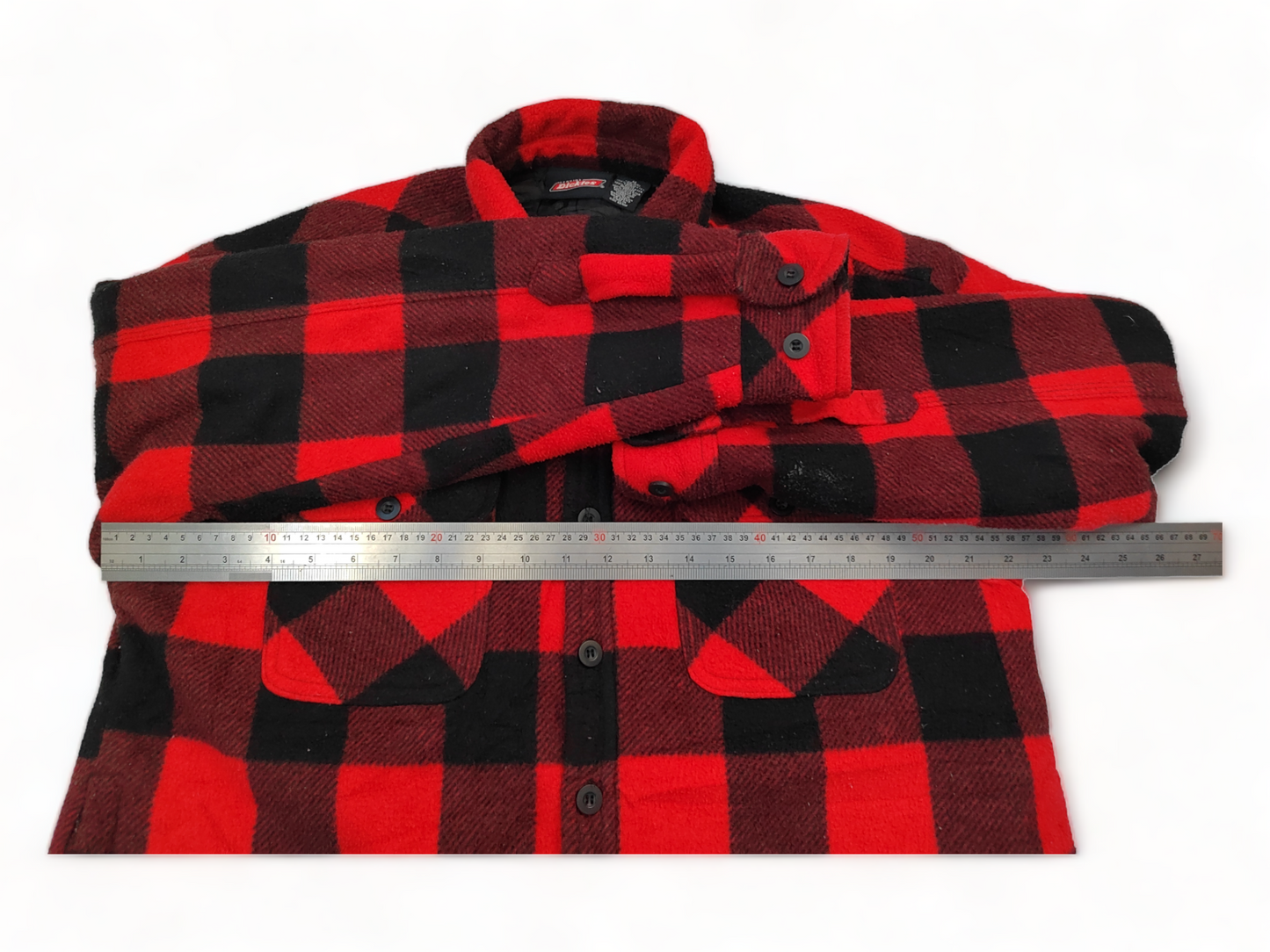 Dickies Jumper Men’s Large Red Checked Button Up