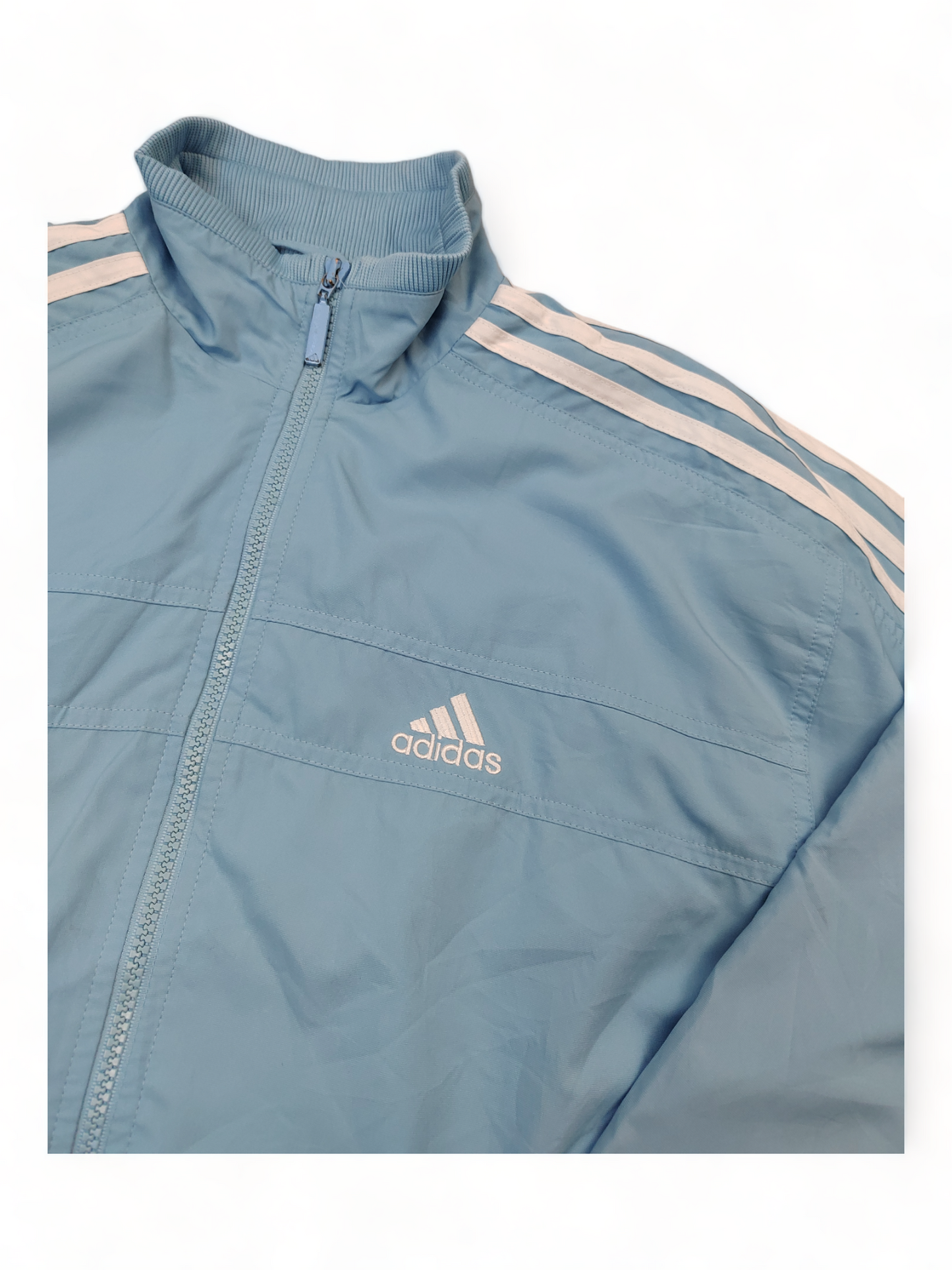 Adidas Track Top Men’s Large Light Blue Zip Up