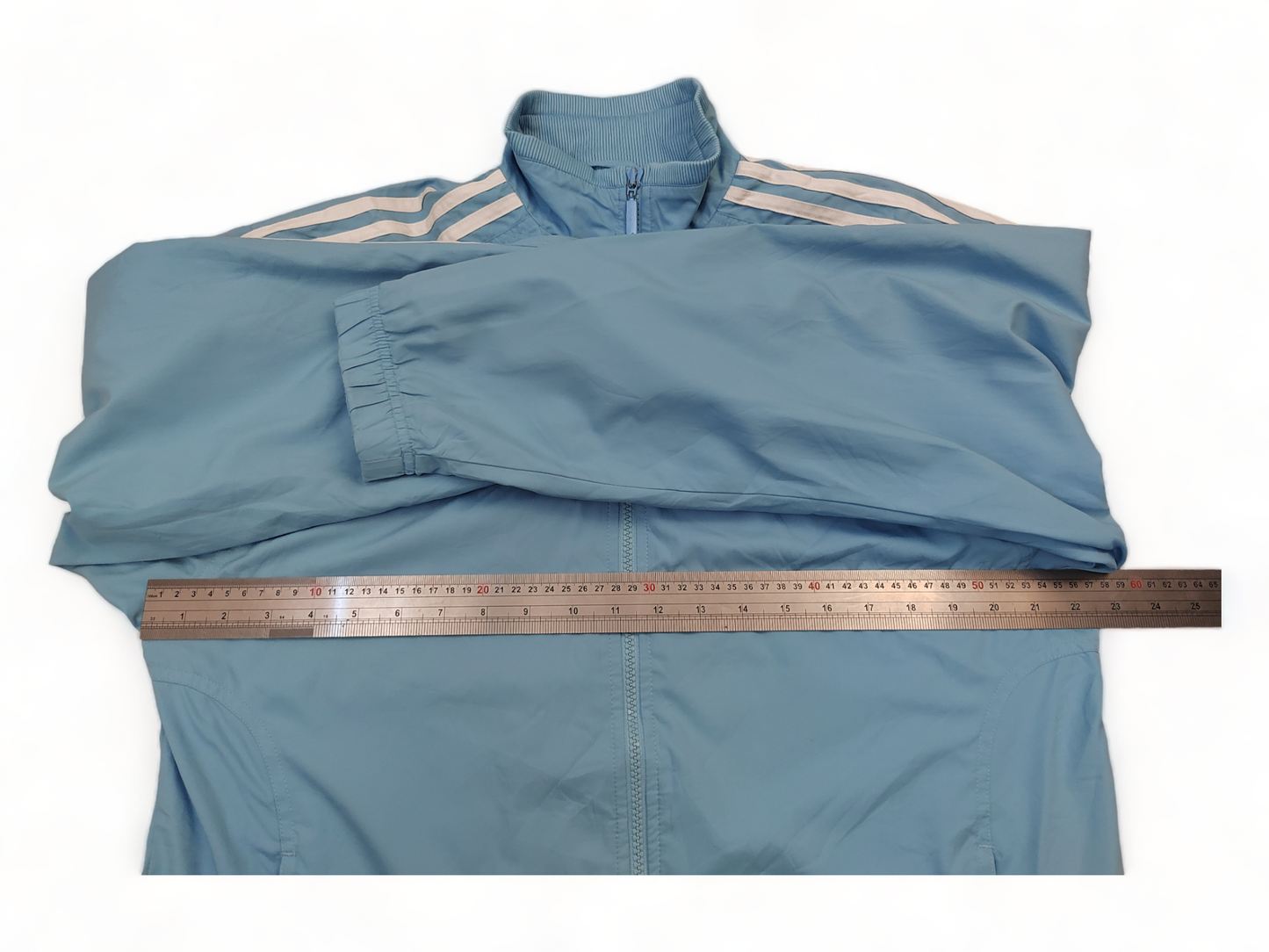 Adidas Track Top Men’s Large Light Blue Zip Up