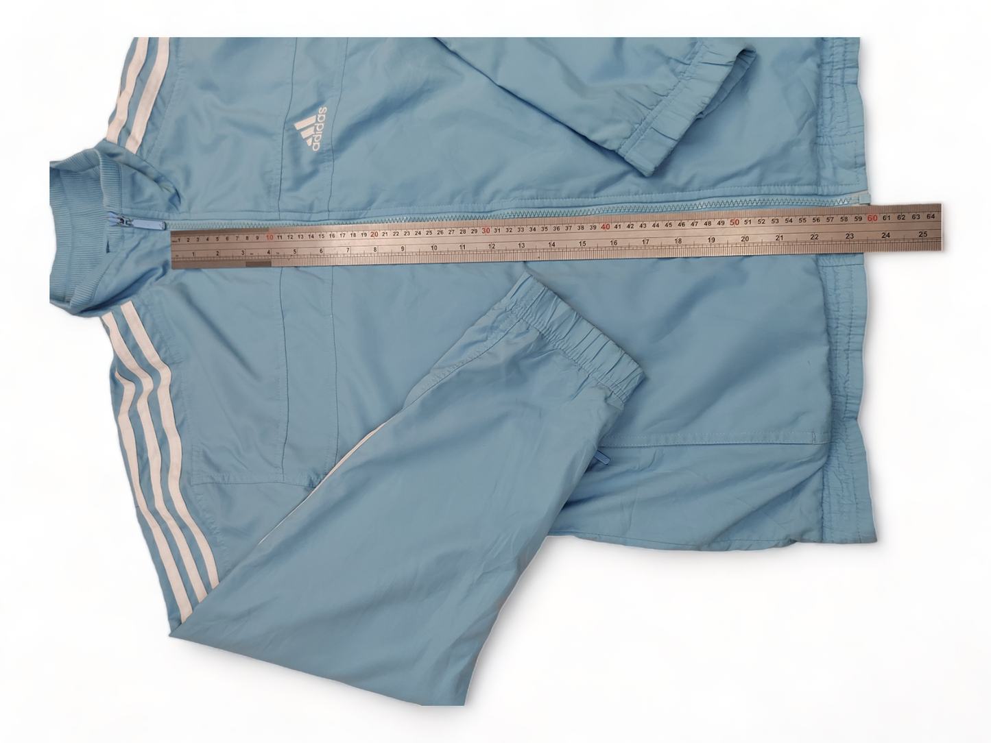 Adidas Track Top Men’s Large Light Blue Zip Up