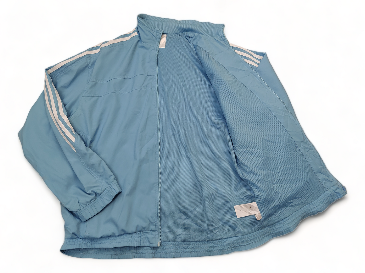 Adidas Track Top Men’s Large Light Blue Zip Up