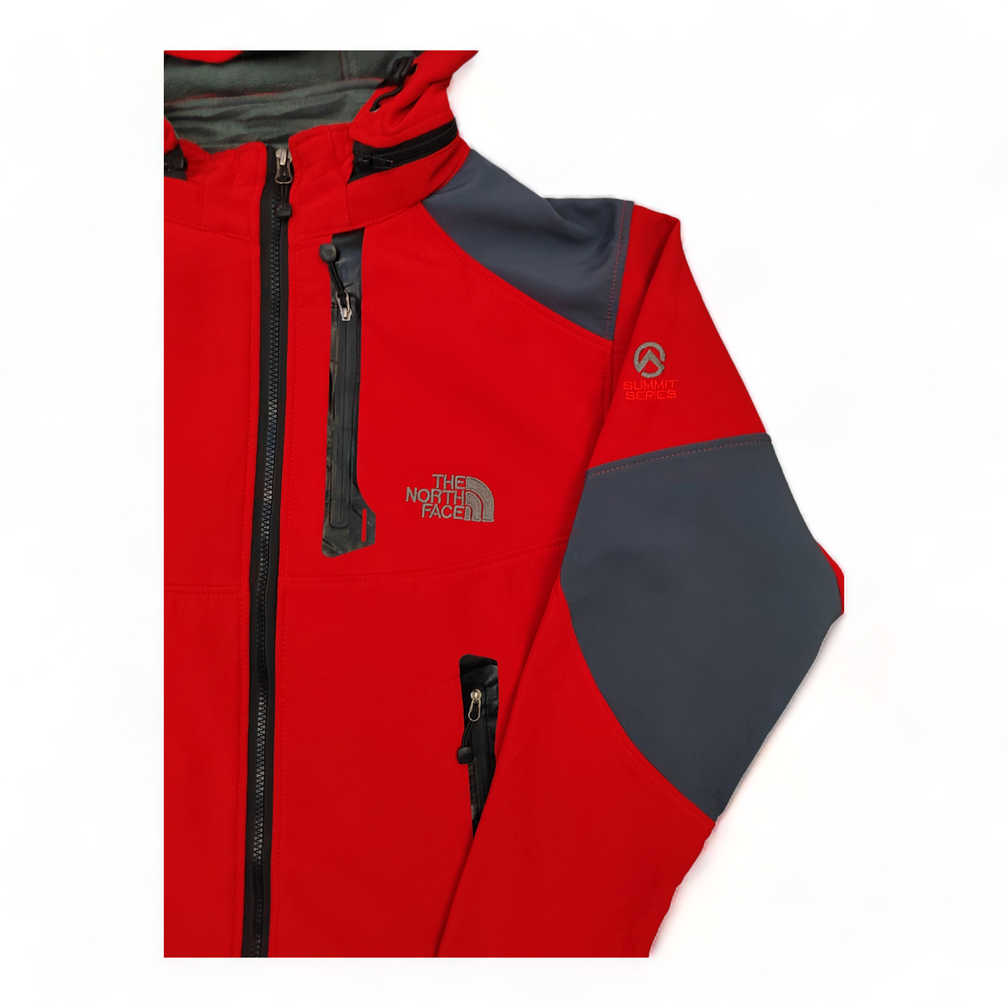 The North Face Summit Series Hoody Jacket Men’s Large Red Gore Wind Stopper Softshell