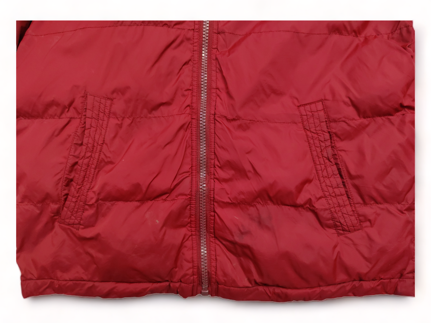 Tommy Hilfiger Puffer Jacket Men’s Medium Red Zip Up