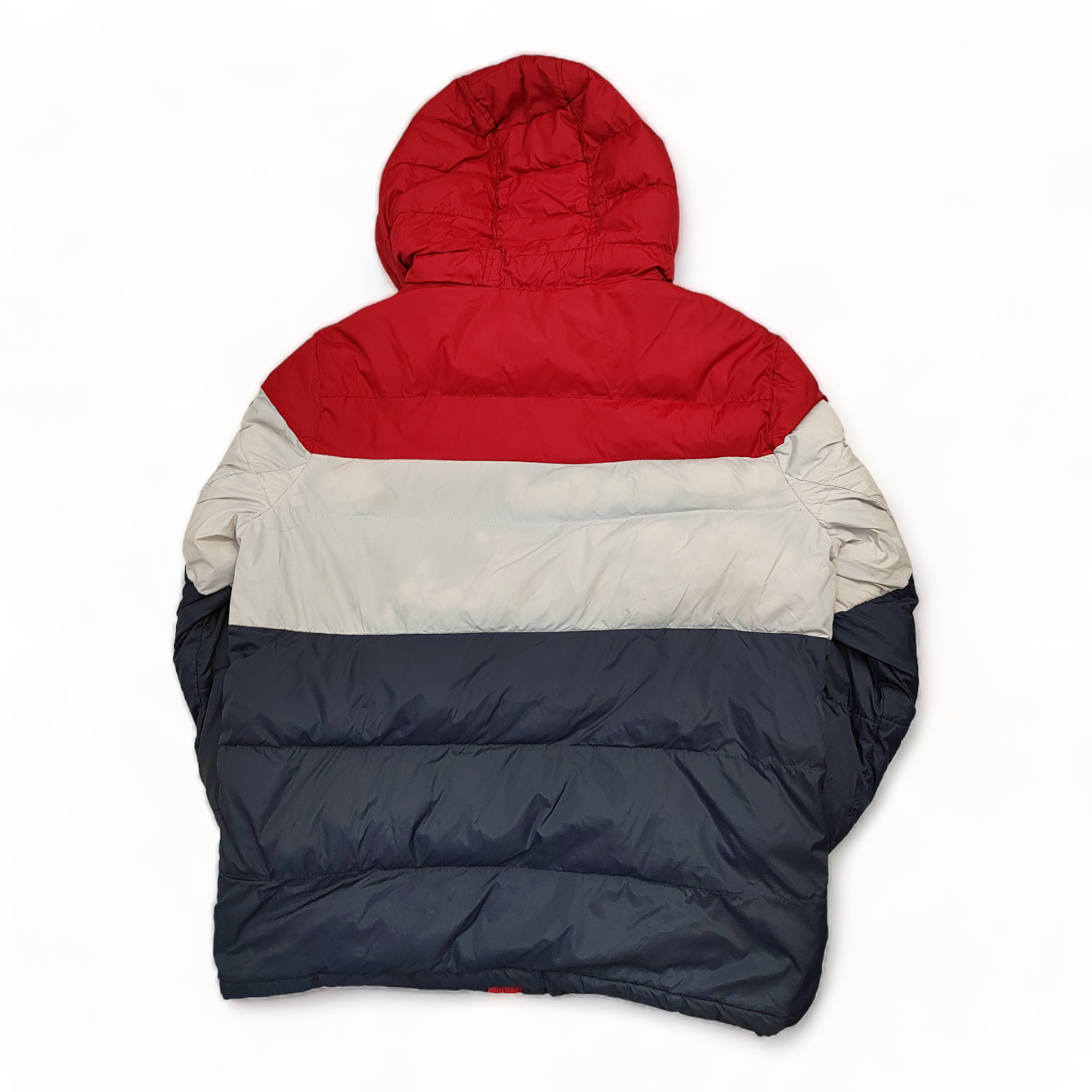 Tommy Hilfiger Puffer Jacket Men’s Medium Red Blue White Zip Up