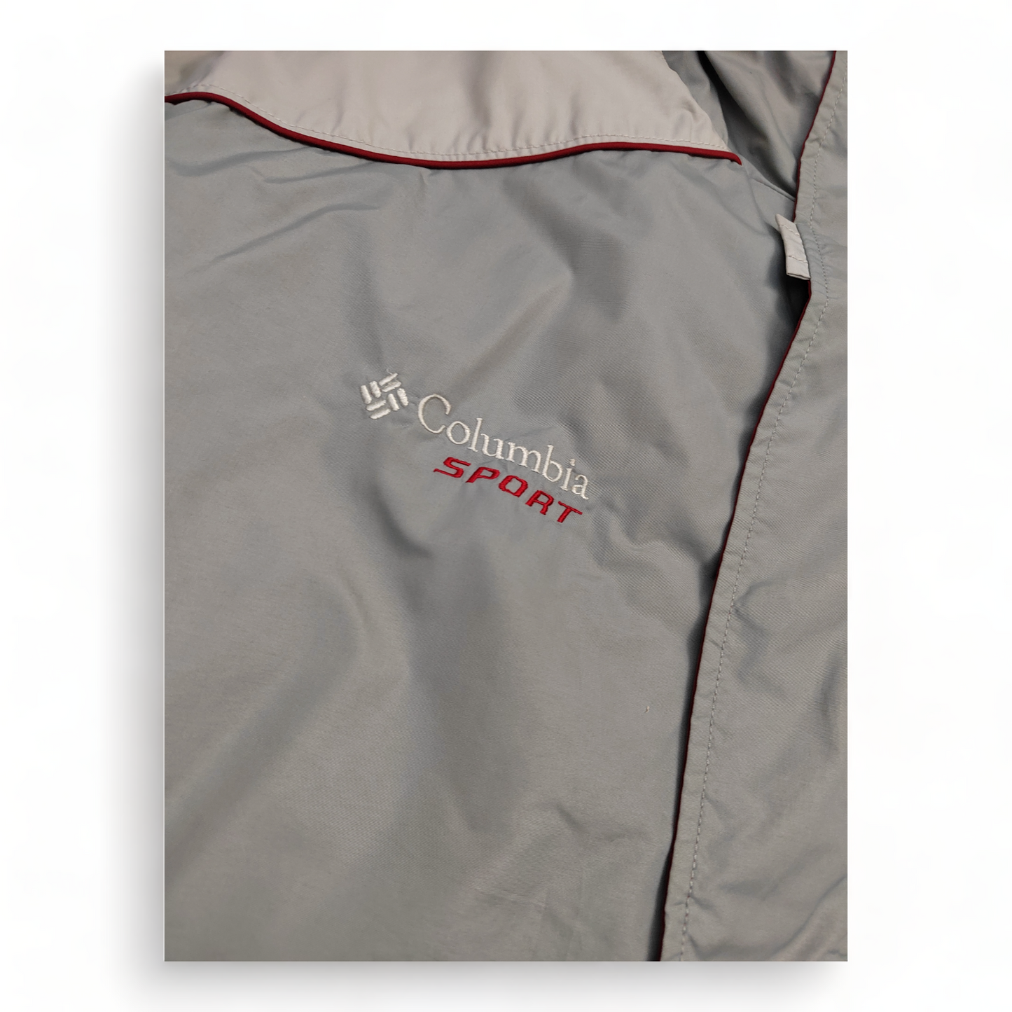 Columbia Puffer Jacket Men’s XL Grey Zip Up Waterproof