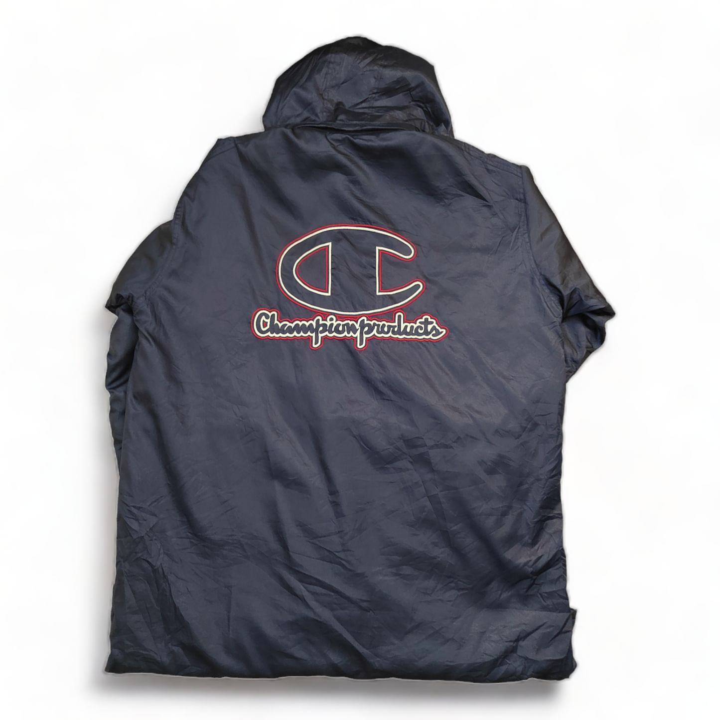 Champion Jacket Men’s Large Dark Blue Zip Up Classic