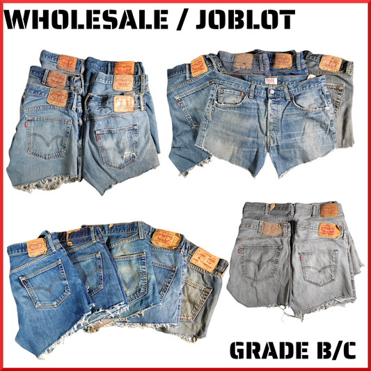 Wholesale / Joblot Levis Womens Shorts High Waisted Hotpants Levi Grade B Zipper /Button  x20