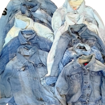 Denim Jackets Women's Blue Job lot Wholesale Button Up XS - M x10