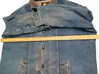 Vintage Wrangler Sherpa-Lined Denim Vest - Size Medium - Wrangler