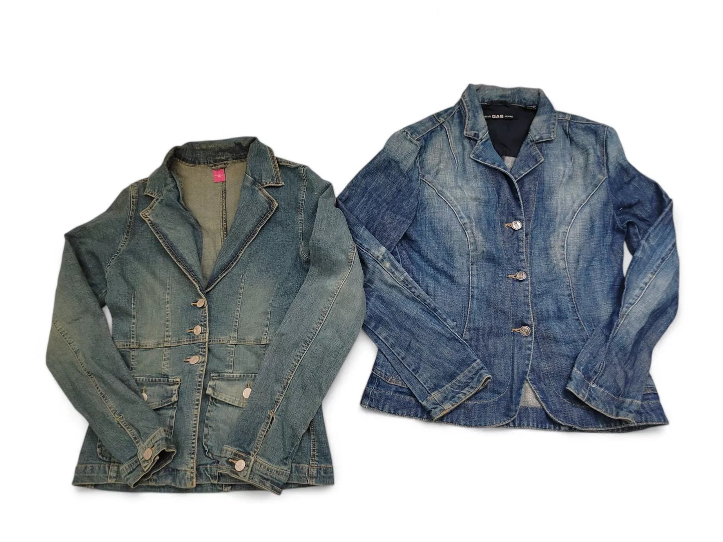 Denim Blazer Jackets Womens Blue Joblot Wholesale Button Up XS - M x10