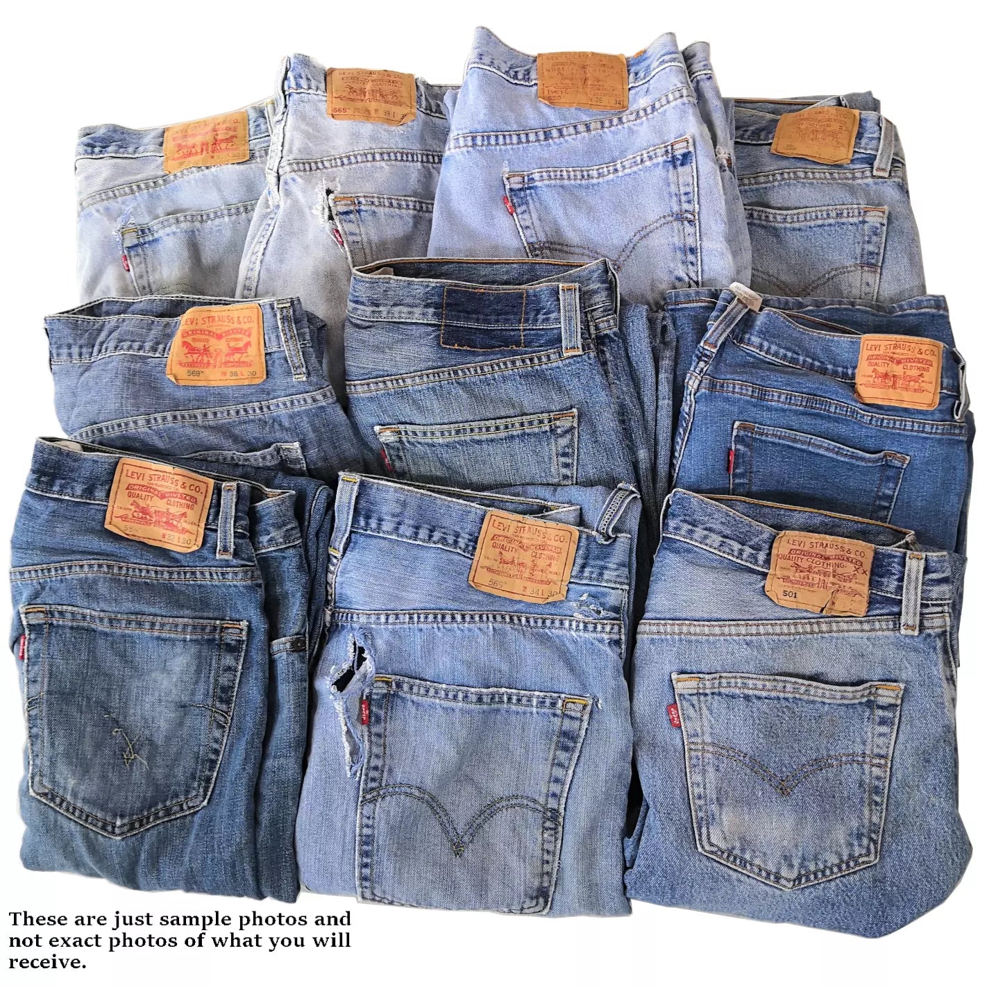 Levi 501 Jeans LARGE SIZES Grade C Bale x 10