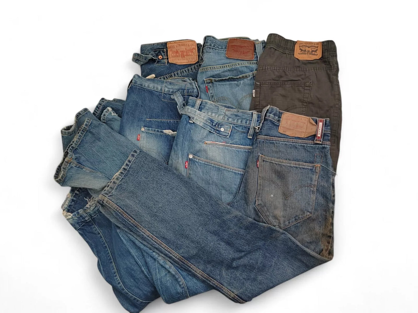 Wholesale Job lot Vintage Levi Jeans Unique Models Grade C x 10 Mixed Resell