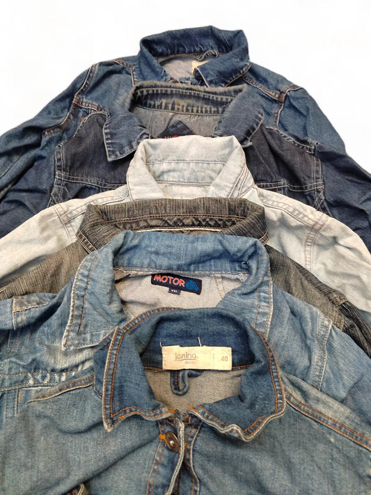 Denim Jackets Women's Blue Job lot Wholesale Button Up XS - M x10